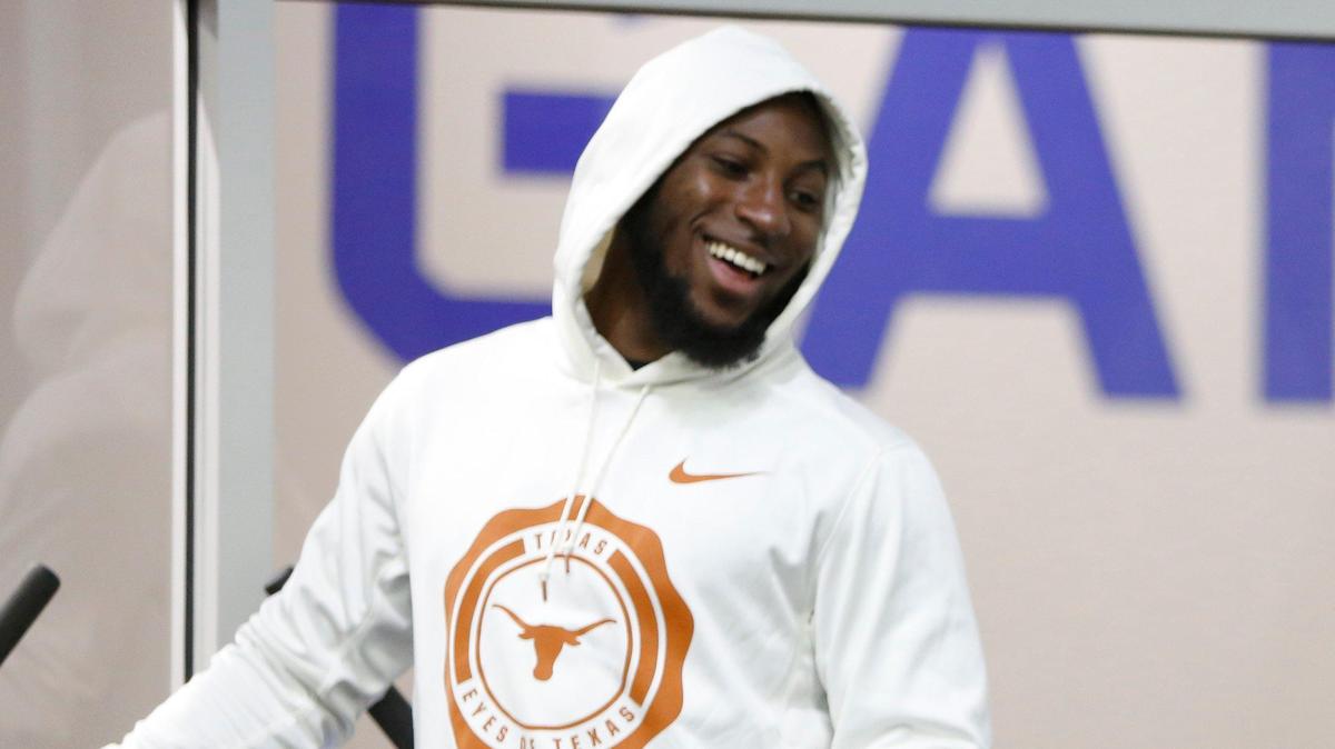 Texas cornerback Kris Boyd (left) is worked out at APEC this offseason with TCU WR KaVontae Turpin. Boyd will take part in Texas’ Pro Day on Wednesday.