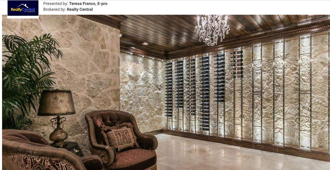 Wine room.