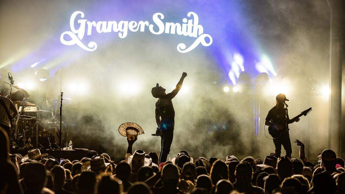 Granger Smith performs at the Hwy 30 Music Fest in Idaho in June 2022.