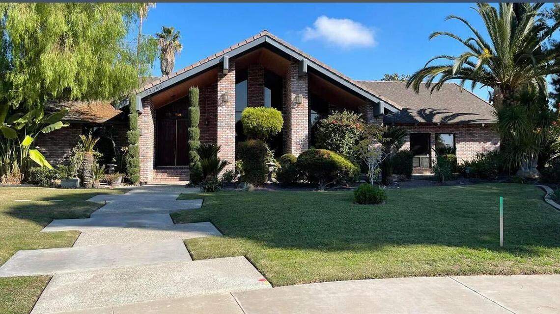The custom built home has a very unique layout inside.