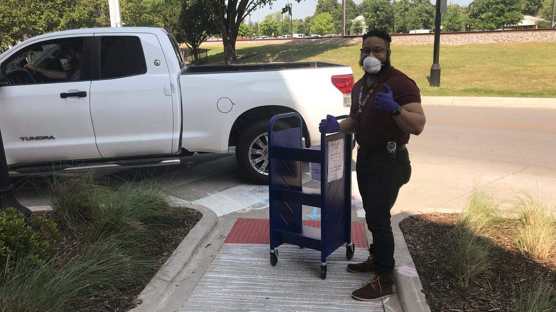 Curbside pickup is available at all Arlington library branches from 10 a.m. to 5 p.m. Monday to Friday.