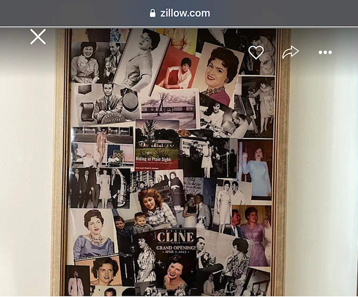 Picture collage of Patsy Cline