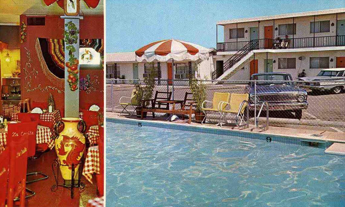 1965: Lester Motor Inn at 2727 W. Division St. in Arlington, built in 1948. The picture on the left side shows La Casita Restaurant, which is now Catfish Sam’s.