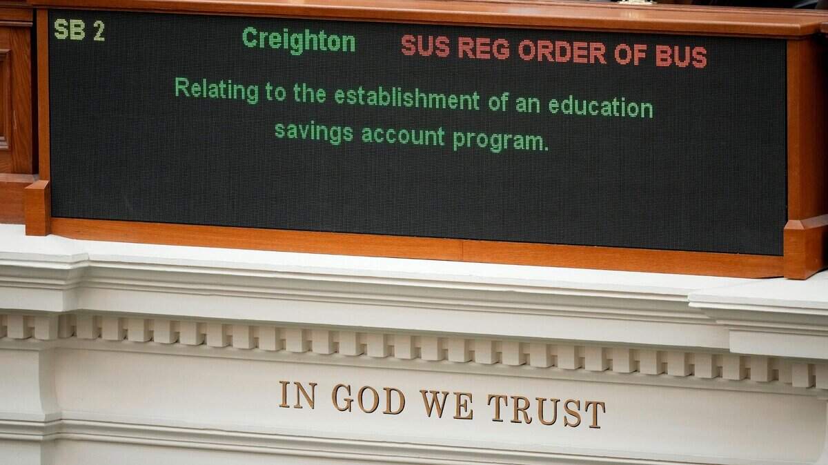 Debate of SB 2, the school voucher bill, at the Capitol Wednesday February 5, 2025.