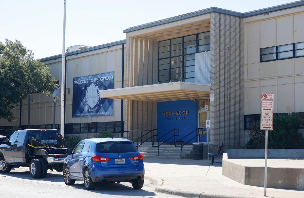 Wedgwood Middle School on Tuesday, Sept. 10, 2024. Wedgwood Middle School is among campuses in Fort Worth ISD that’s added a new cohort of sixth-graders this school year after officials closed all of the district’s stand-alone sixth-grade campuses.