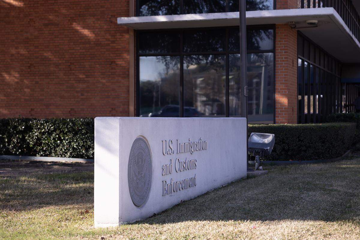 The U.S. Immigration and Customs Enforcement (ICE) facility in Dallas on Friday, Jan. 16, 2026.