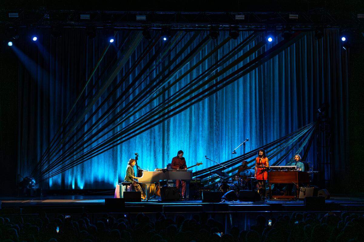 Norah Jones played a 90-minute, 18-song set at Toyota Music Center in Irving, Texas, with her four-piece band on Monday, Oct. 14, 2024.