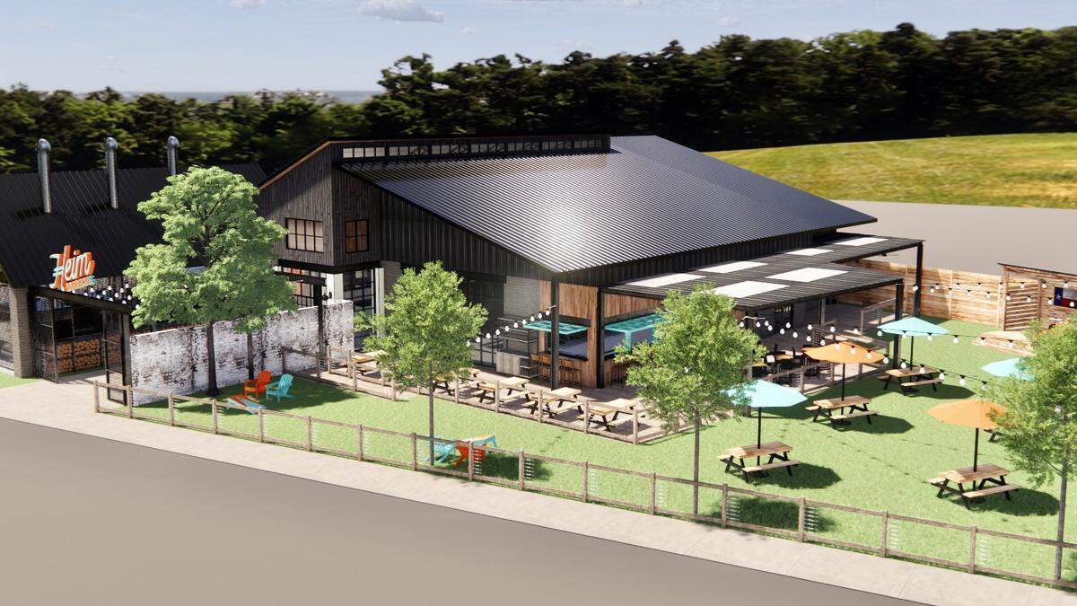 A view of the now-canceled Heim Barbecue location in Hudson Oaks.