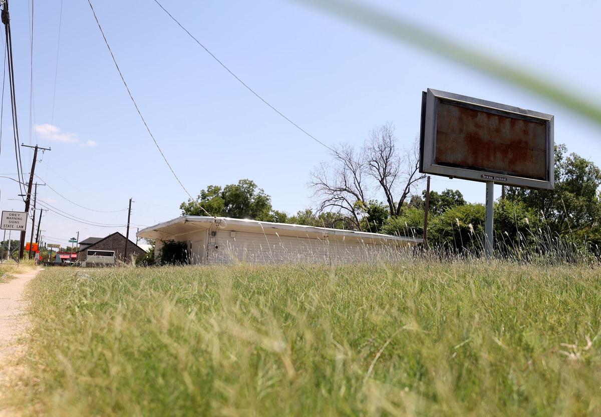 An empty business on Ramey Avenue in the Stop Six Sunrise Edition neighborhood of Fort Worth. Removal of an historic overlay designation has not resulted in increased commercial construction in the neighborhood.