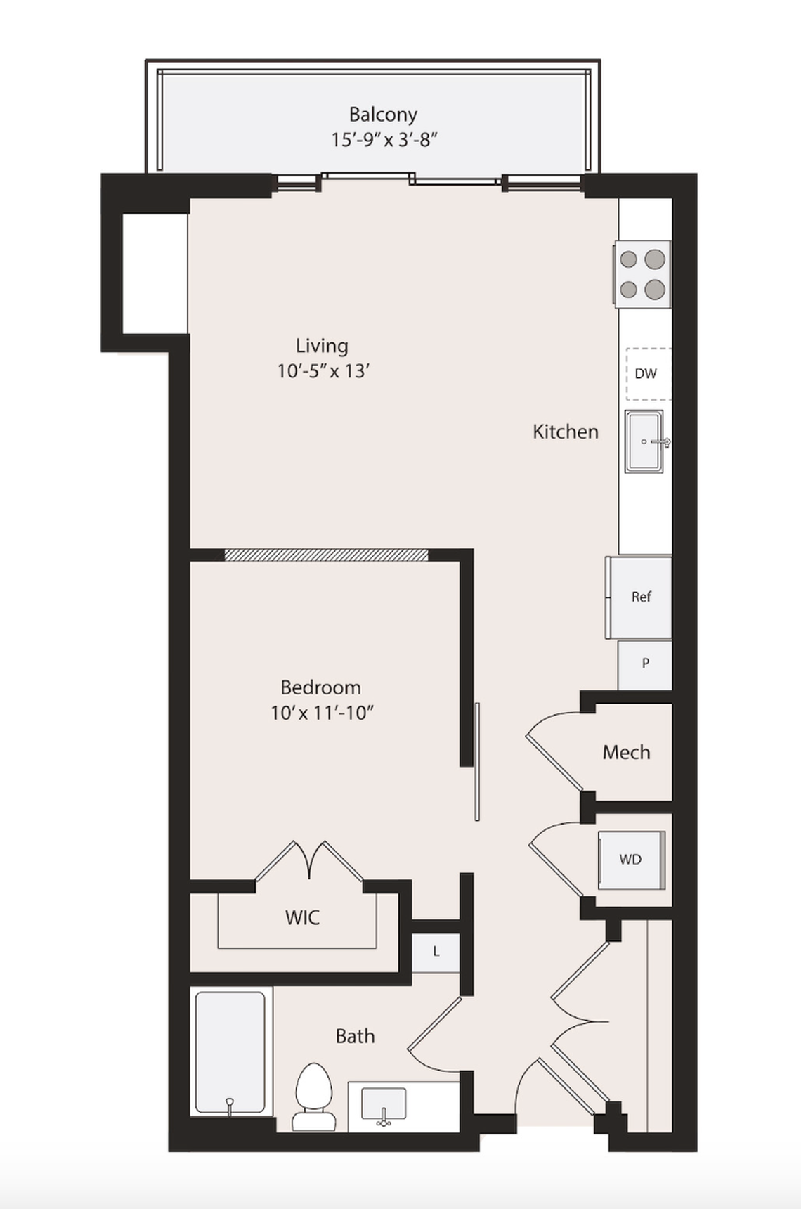 The least expensive apartment unit in Downtown Fort Worth’s Deco 969 spans 684 square feet and starts just over $2,000.