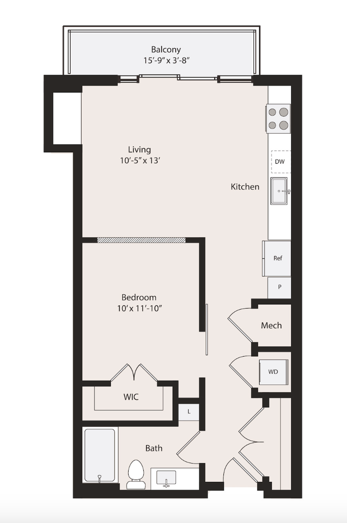 The least expensive apartment unit in Downtown Fort Worth’s Deco 969 spans 684 square feet and starts just over $2,000.