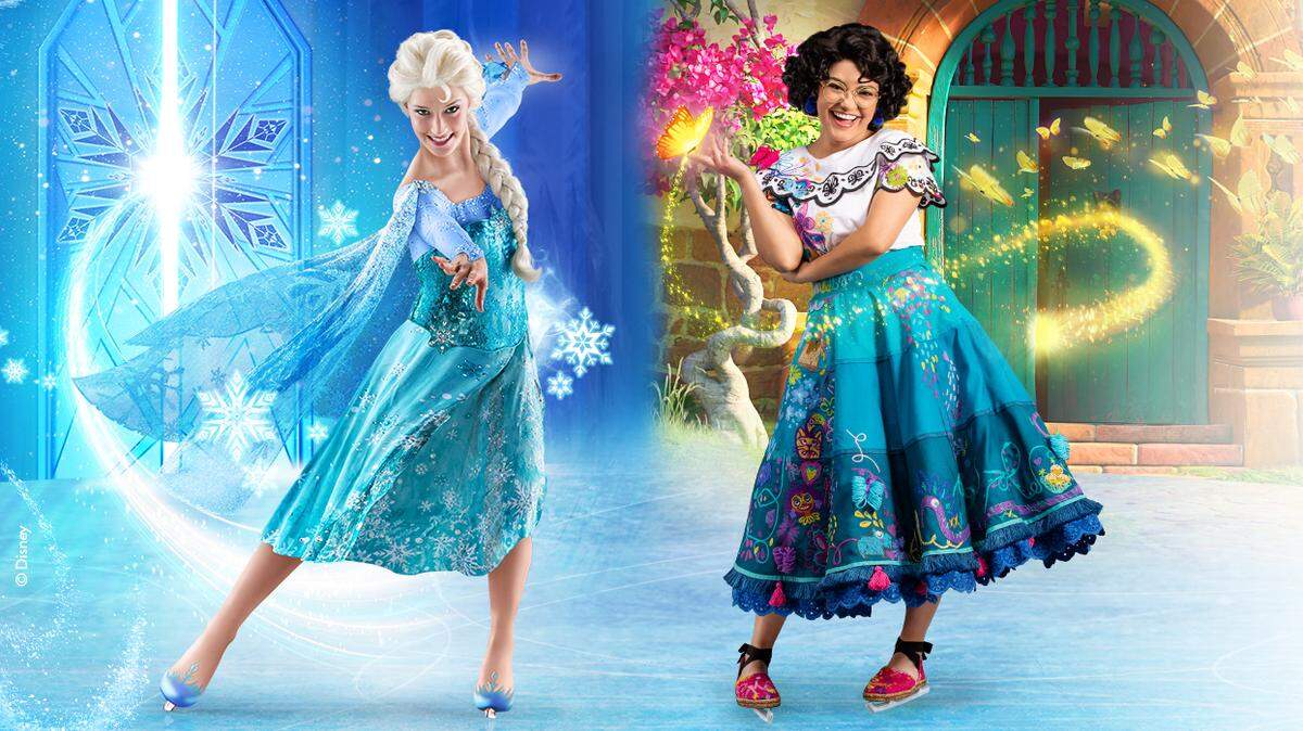 From April 6 to 9, Anna and Elsa from Frozen and Encanto’s Madrigal family will skate their way to Fort Worth.