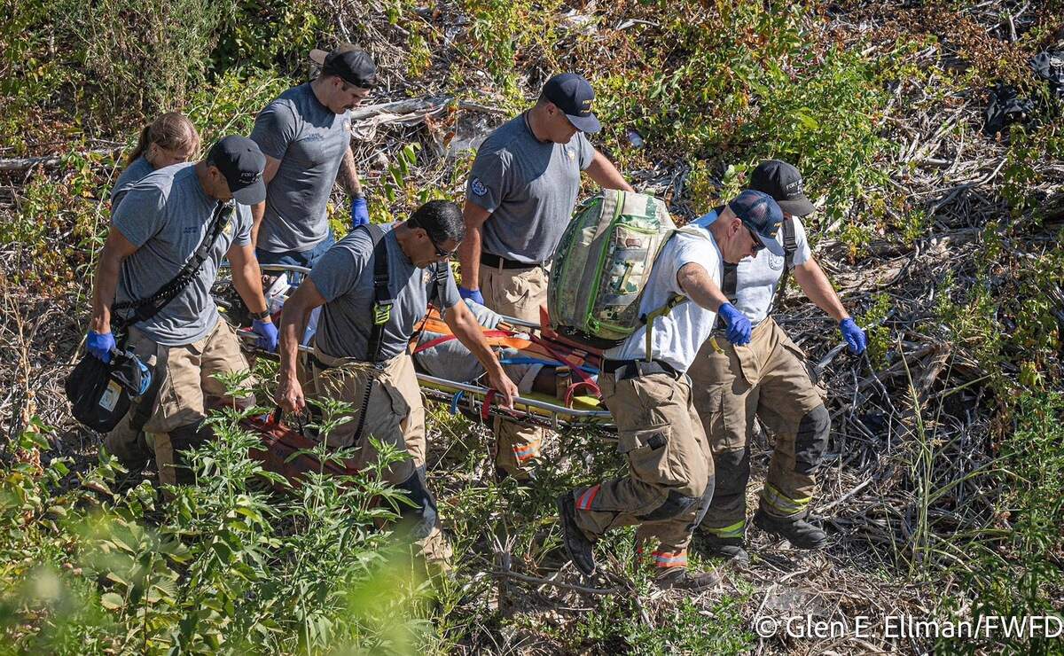 A man was injured in Fort Worth Wednesday after being hit by a train. He was rescued by Fort Worth firefighters and is expected to recover.
