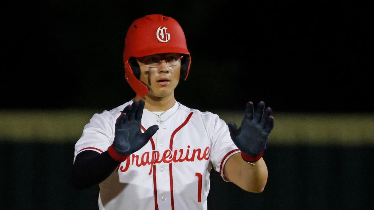 Grapevine freshman Luke Esquivel (1) is the 2025 Star-Telegram Baseball Player of the Year.