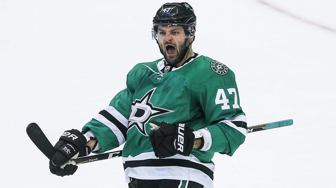 Dallas Stars forward Alexander Radulov (47), who returned from an injury absence Monday, scored the team’s only goal in a 2-1 home loss to the Columbus Blue Jackets.