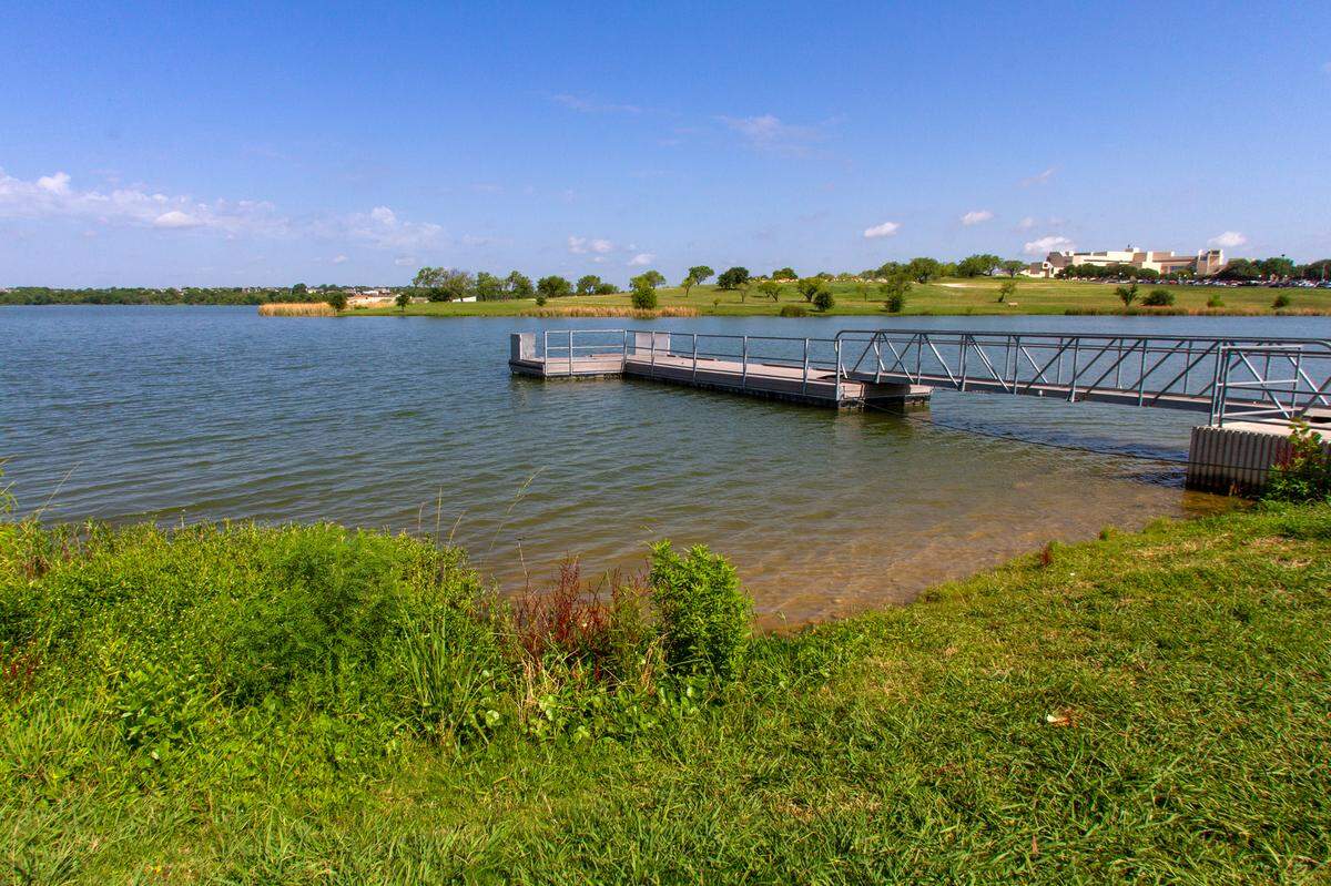 The Tarrant Regional Water District is building a second trailhead at Marine Creek Lake Park, on the western side of the reservoir. Visitors this summer can use the trailhead on the eastern side of the lake, shown here, for non-motorized boat launch access and parking.