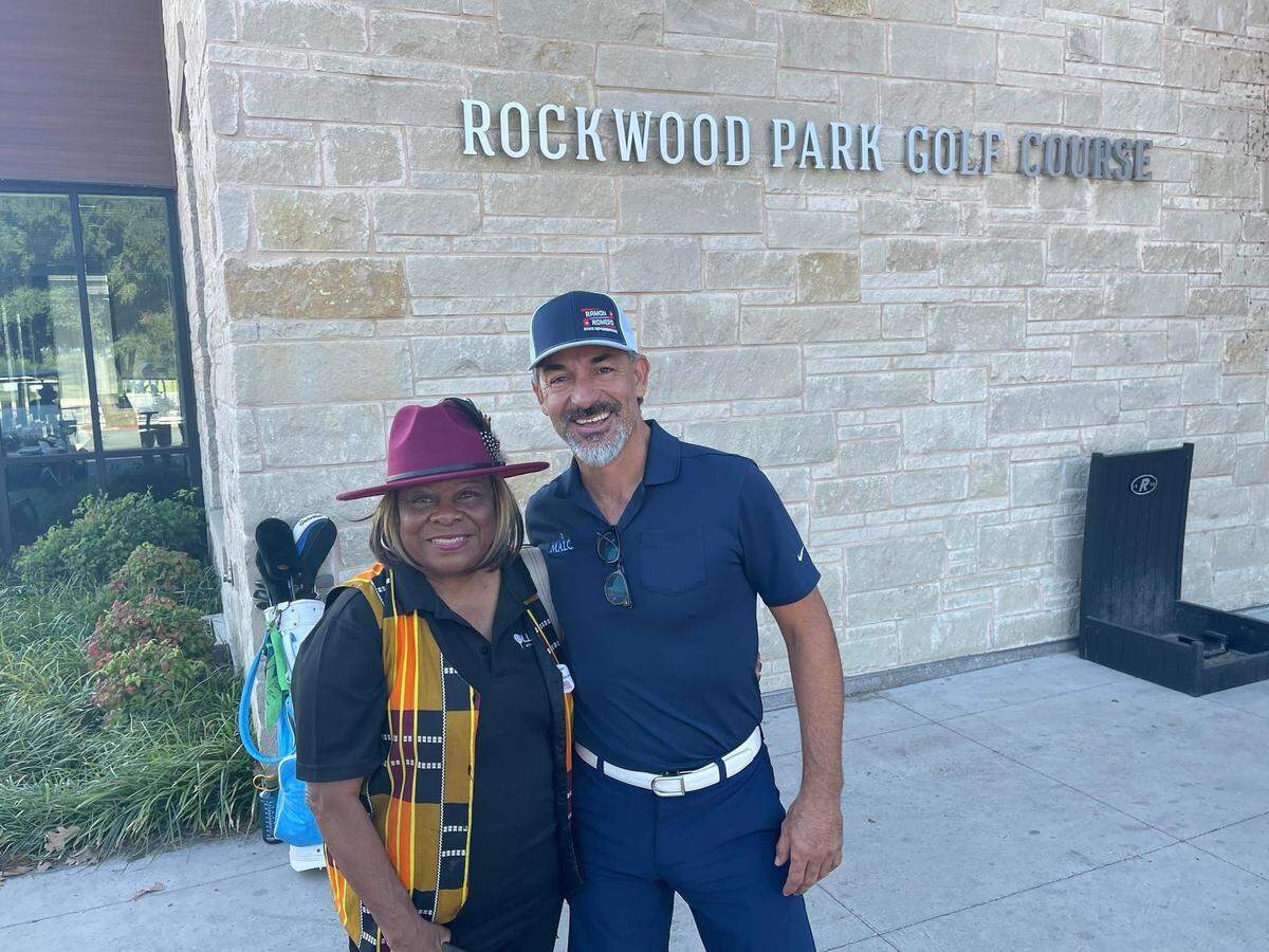 Gladys Lee, left, and state Rep. Ramon Romero Jr. want to diversify the game of golf.