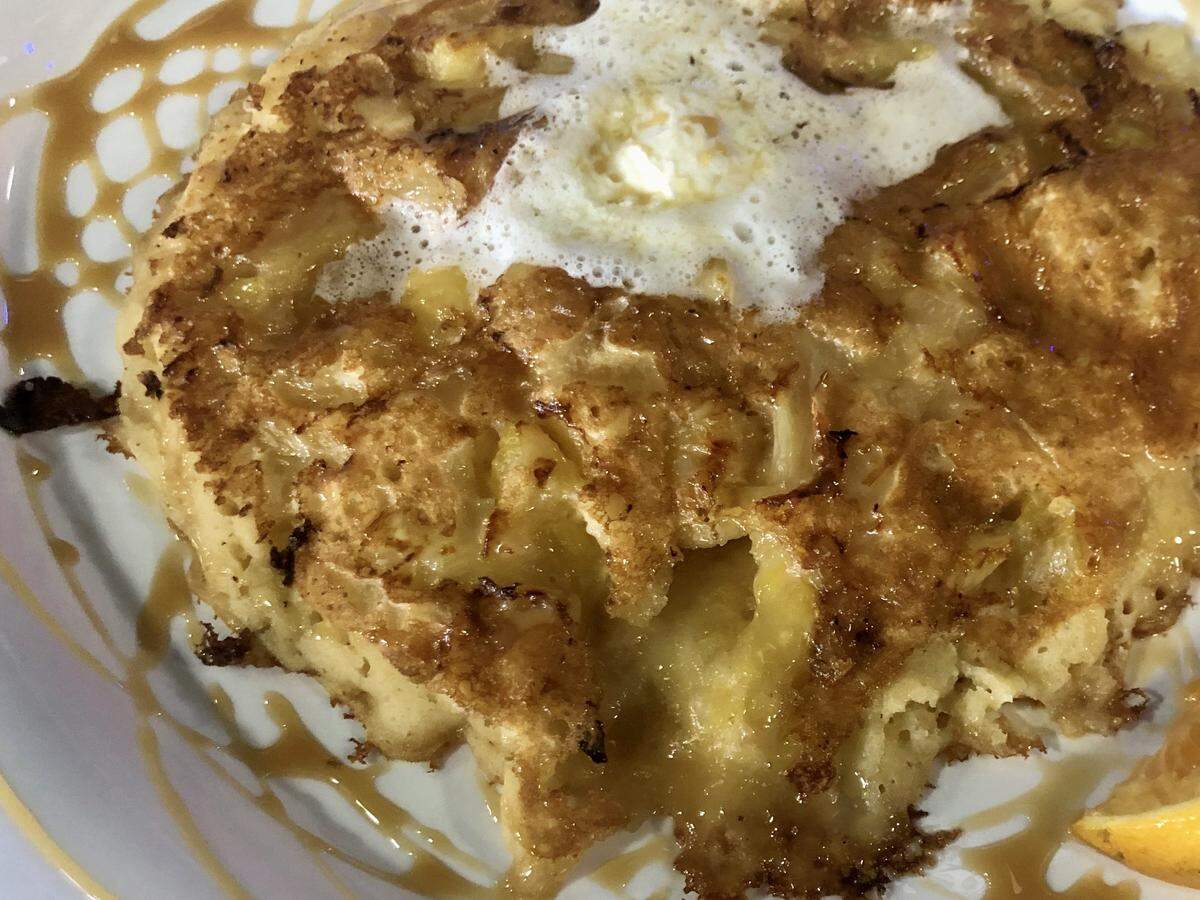 Pineapple upside-down pancakes at Beacon Cafe, .as seen July 23, 2019.