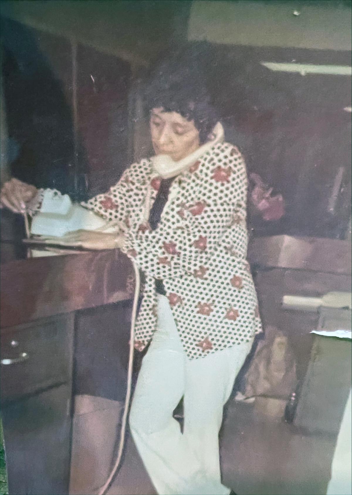 Mary Lou Menchaca Lopez, shown here when she was 36, organized fundraisers for the Wesley Community Center.