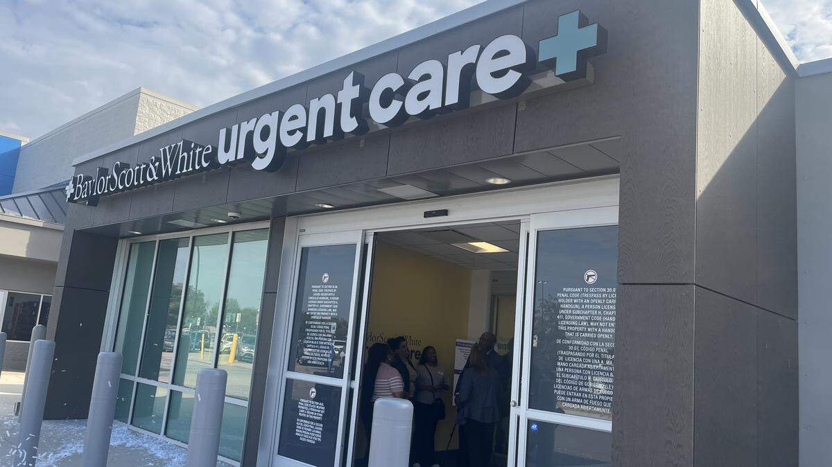 Baylor Scott & White opens Urgent Care+ Clinic inside a Walmart in South Fort Worth.