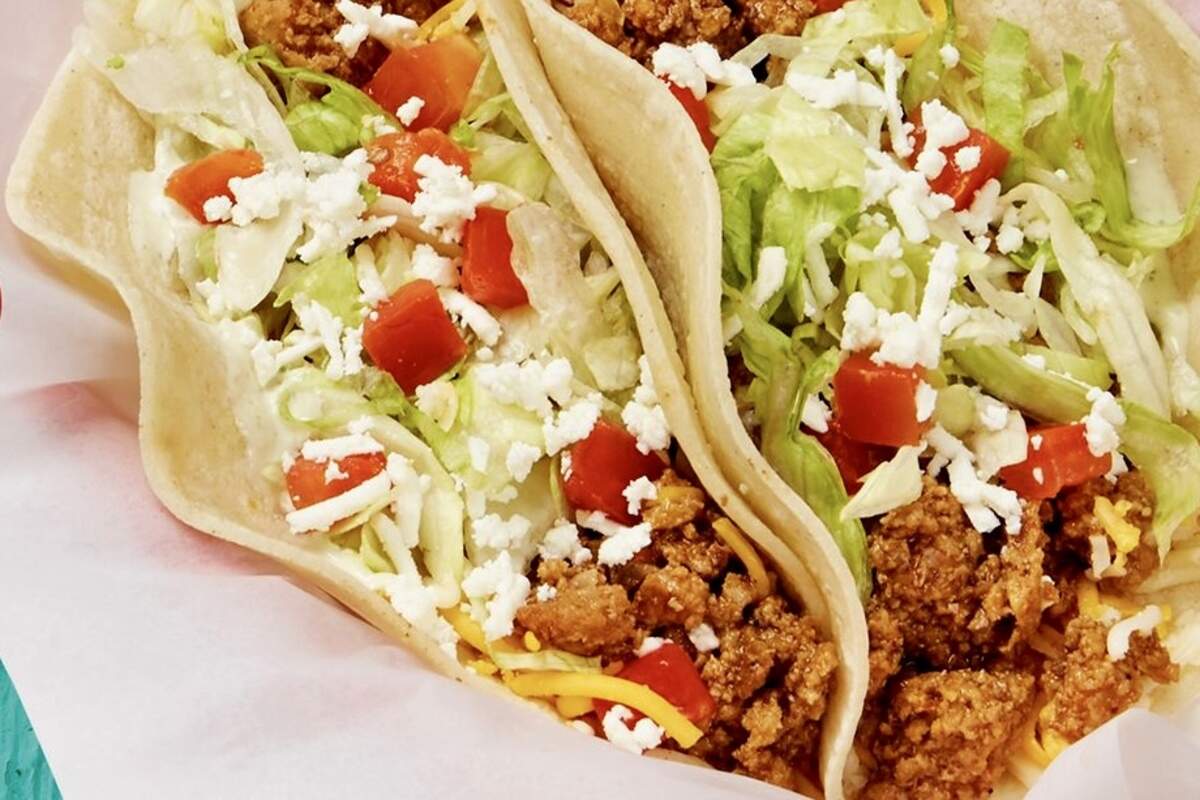 A soft beef taco at Fuzzy’s Taco Shop, more than any other restaurant the home of National Taco Day.