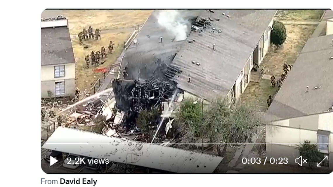 Seven people, including four firefighters and three civilians, were injured in a natural gas explosion at a Dallas apartment complex.