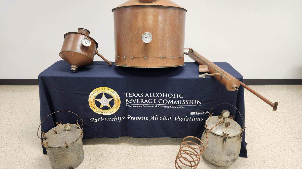 Agents from the Texas Alcoholic Beverage Commission recently found illegal distilling equipment at a North Texas home, officials say. The fine for possessing an illegal still is anywhere from $100-$1,000.