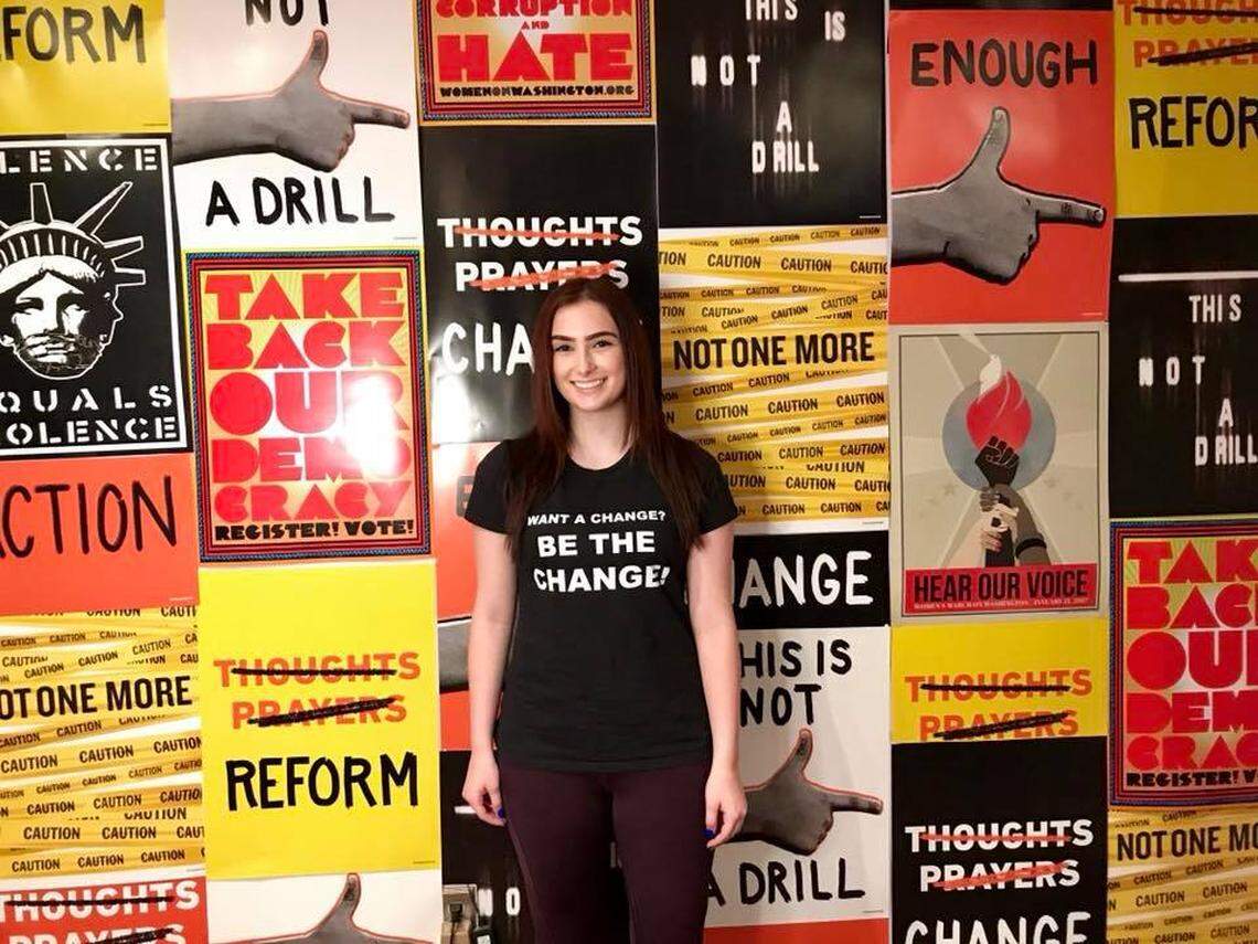 Katie Silverman of Southlake is in Washington, D.C. for the March for Our Lives event on Saturday. She lost two friends in the shooting at a Parkland, Fla., high school.