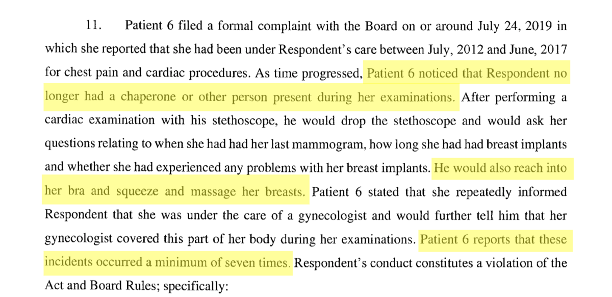 Jan Williams was groped by her cardiologist at least seven times over the course of five years, she reported to Weatherford police. The Texas Medical Board listed her accusations, along with several other women’s, in its official complaint against Dennis Doan.