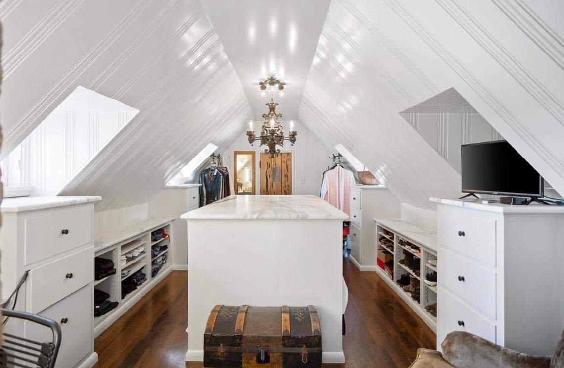 This home on Simondale Drive in Fort Worth was built in 1937 by I.C. and Jewel Parker, credited with inventing the Drumstick ice cream cone. The 4,129-square-foot home designed by architect Charles Stevens Dilbeck is currently for sale.