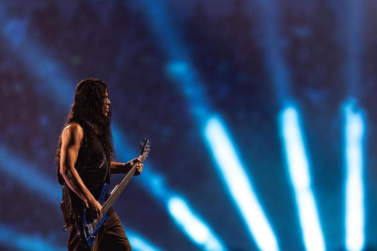 Metallica: M72 World Tour concert at AT&T Stadium in Arlington, Texas on Friday, Aug. 18, 2023.