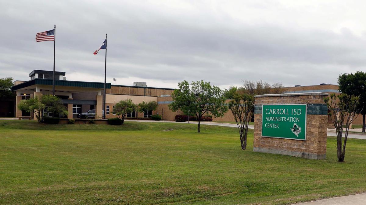 Carroll ISD Administration Center in, Southlake, Texas, Thursday, April 15, 2021. The district has recently come under fire for their diversity plan or lack of one. (Special to the Star-Telegram Bob Booth)