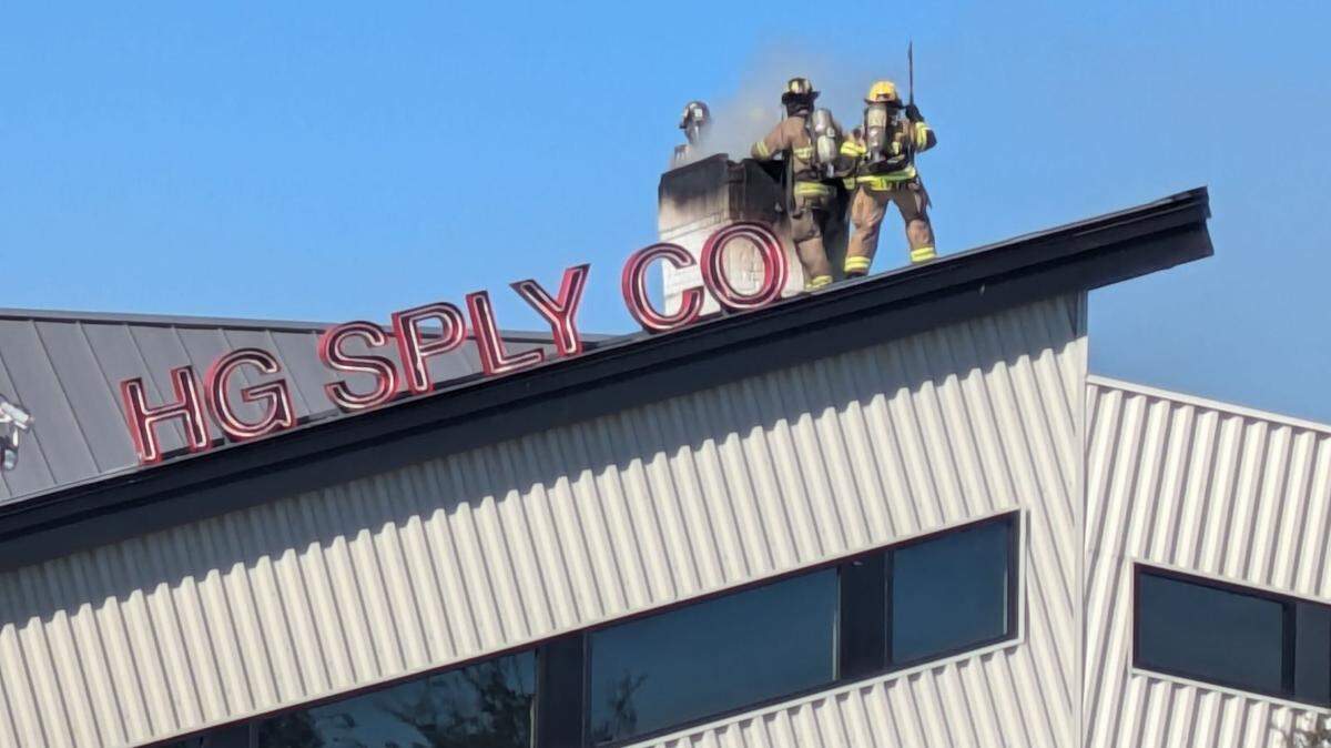 Firefighters are responding to a fire at Fort Worth restaurant HG Sply in Alliance Town Center on Friday.
