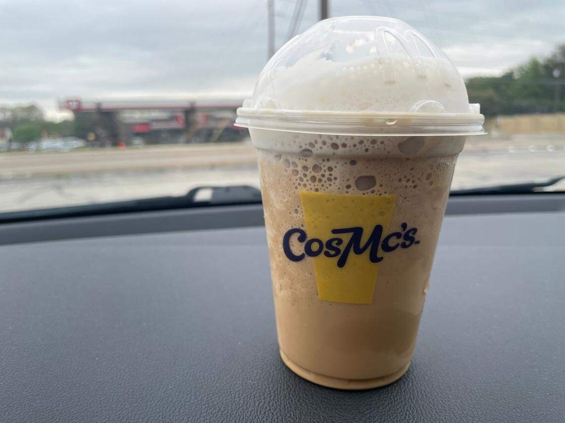 The churro cold brew frappé from CosMc’s on March 21, 2024.