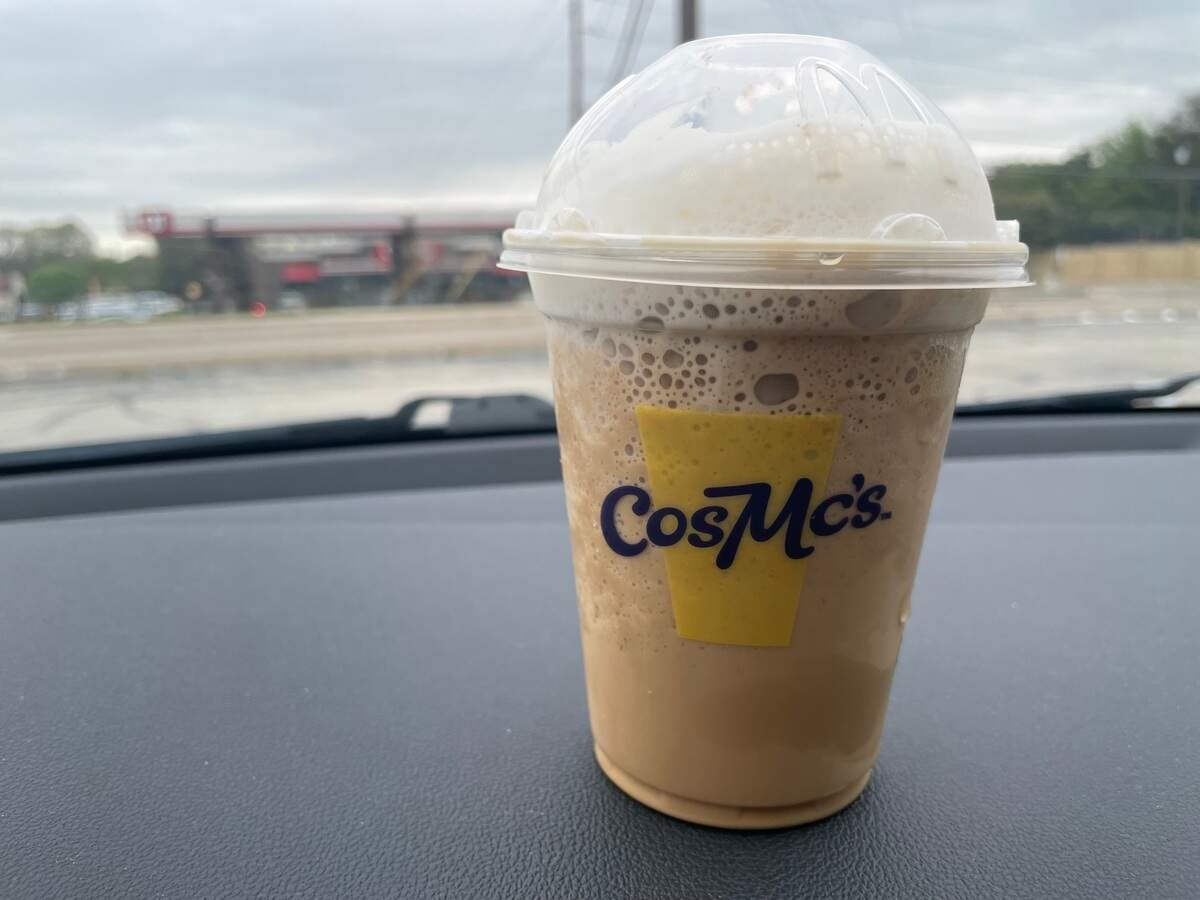The churro cold brew frappé from CosMc’s on March 21, 2024.