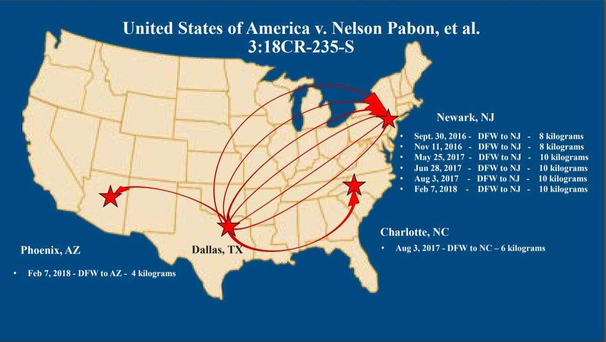 Fake methamphetamine was shipped out to airports across the nation to help gather evidence in a smuggling operation