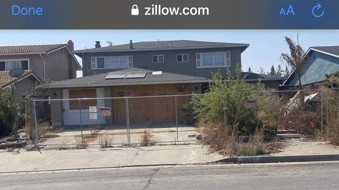 The exterior of the San Jose home for sale.