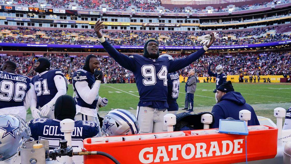 Dallas Cowboys defensive end Randy Gregory is the second player in Cowboys history to record a sack, a forced fumble and interception in the same game. Tony Dixon did it at Washington on Dec. 29, 2002.