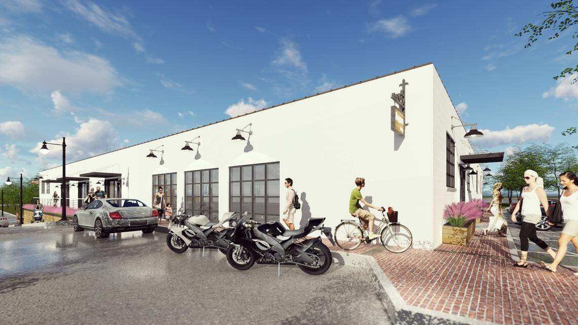 Rendering of the 401 Bryan Ave. building that will be home to Funky Picnic Brewing & Cafe. The restaurant/brewpub is scheduled to open in spring 2019.