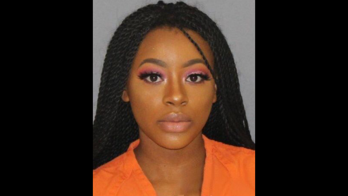 Marshala Perkins, 19, of Dallas, mugshot from her February 6, arrest was posted to the Mugshot Baes Twitter account in mid-April and since then her photo has been ‘liked’ over 11,000 times.