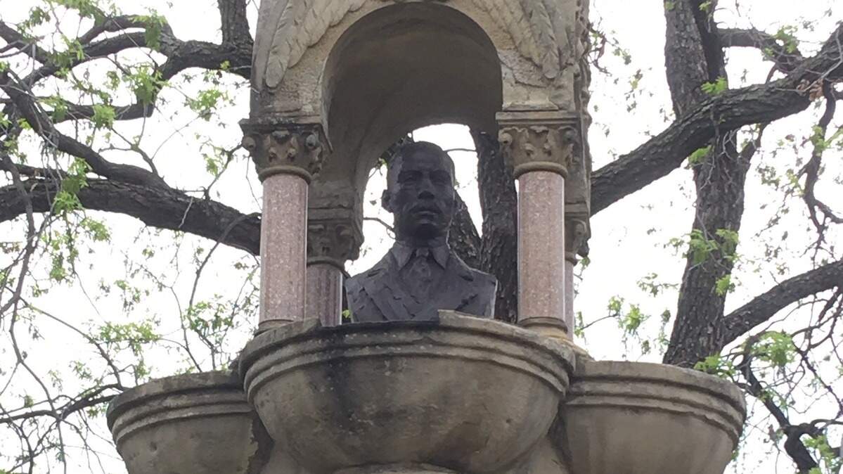 Al Hayne, recognized as a hero for rescuing people from the Texas Spring Palace fire in Fort Worth in 1890, is honored with a statue at the corner of West Lancaster and Commerce/Main streets downtown. The man who risked his life to pull Hayne from the building, Jesse Williams, received little notoriety.