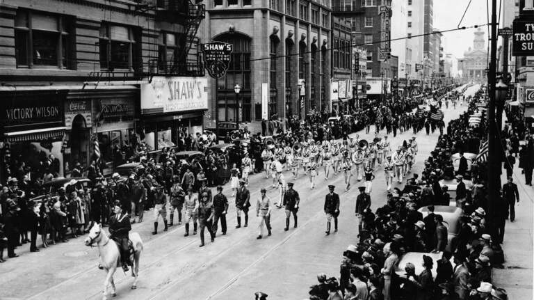 PHOTOS: Fort Worth’s first ‘official’ Veterans Day was a party. That would soon change.