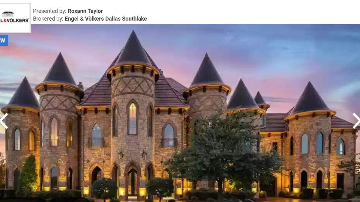 A custom castle in Southlake, Texas, has hit the real estate market for $5 million. The mansion has everything from a media-room theater to secret rooms.