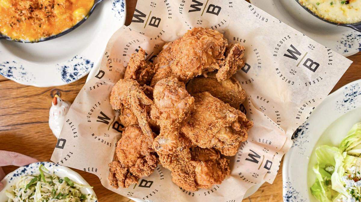 Fried chicken at Whistle Britches.