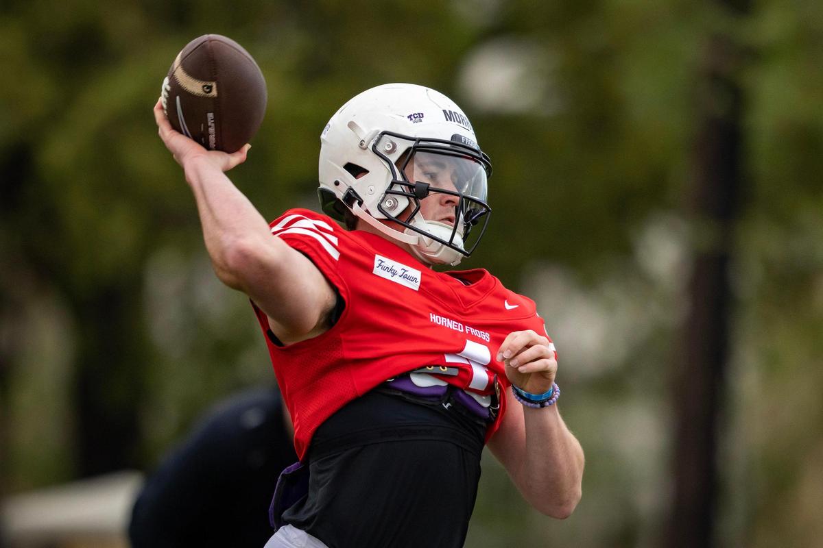 TCU quarterback Chandler Morris has taken all the first-team snaps this spring.