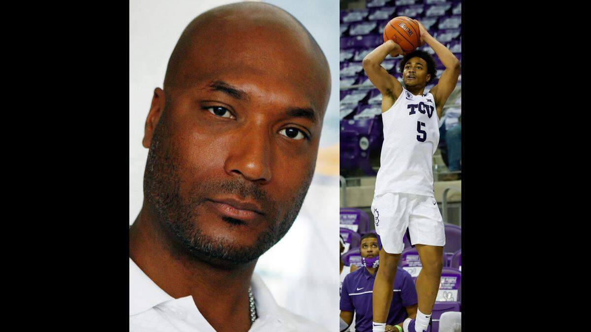 Former UCLA forward Ed O’Bannon (left) is the most prominent former student athlete to sue the NCAA over not being able to profit from his likeness. That suit led to massive changes, most notably NIL. His nephew, Chuck, plays for TCU.
