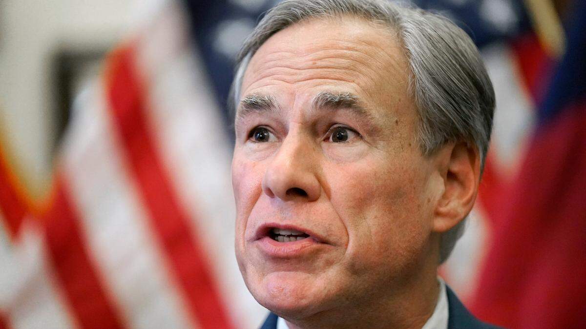In this June 8, 2021, file photo, Texas Gov. Greg Abbott speaks at a news conference in Austin, Texas.