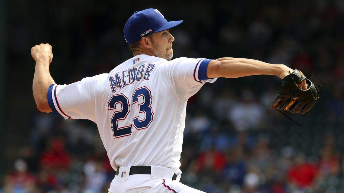 Mike Minor opened the season with three scoreless innings but recorded only five more outs while surrendering six runs.