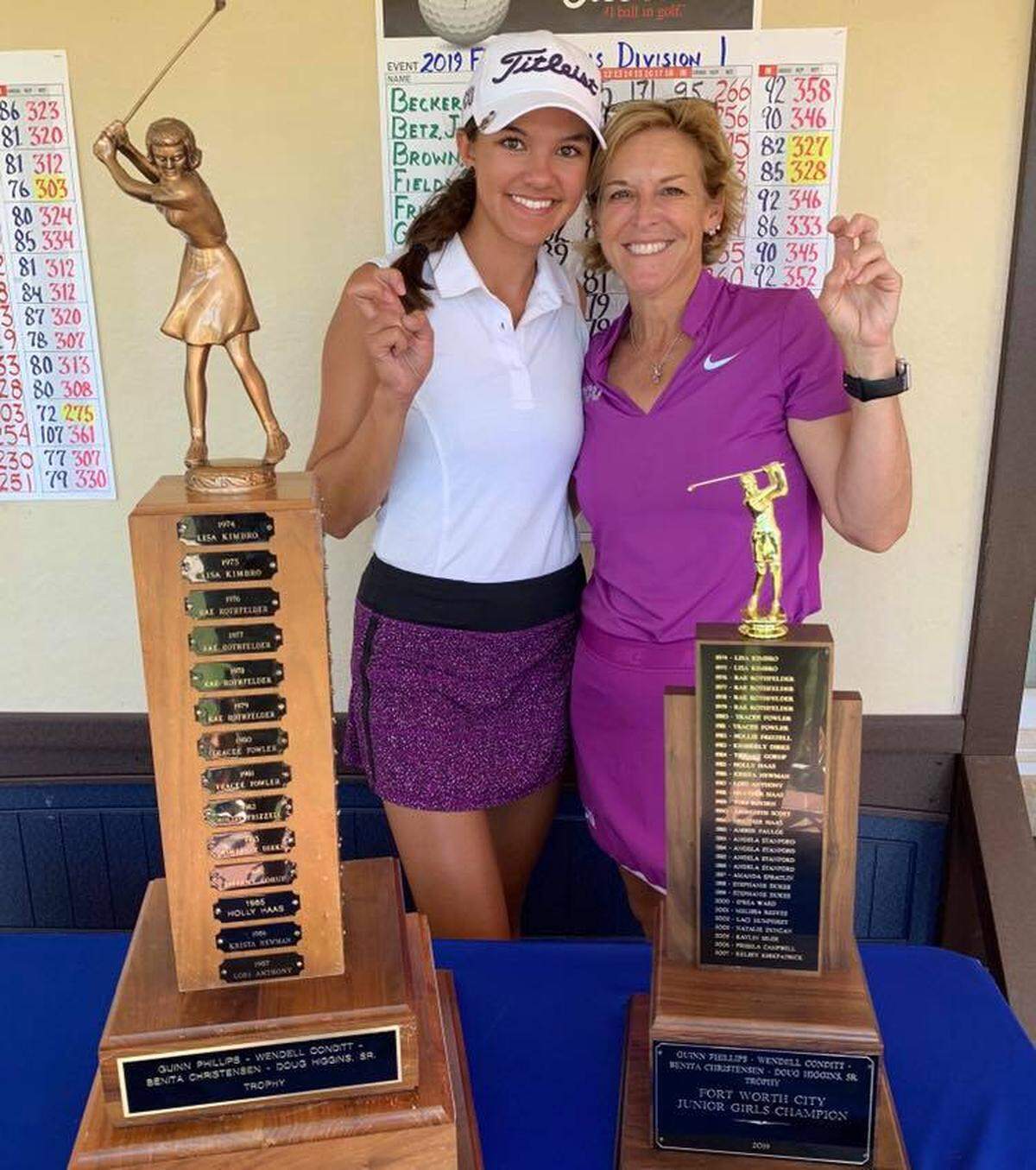 Trinity King won her 4th championship in 5 years at the Fort Worth Junior Girls Golf Championship.