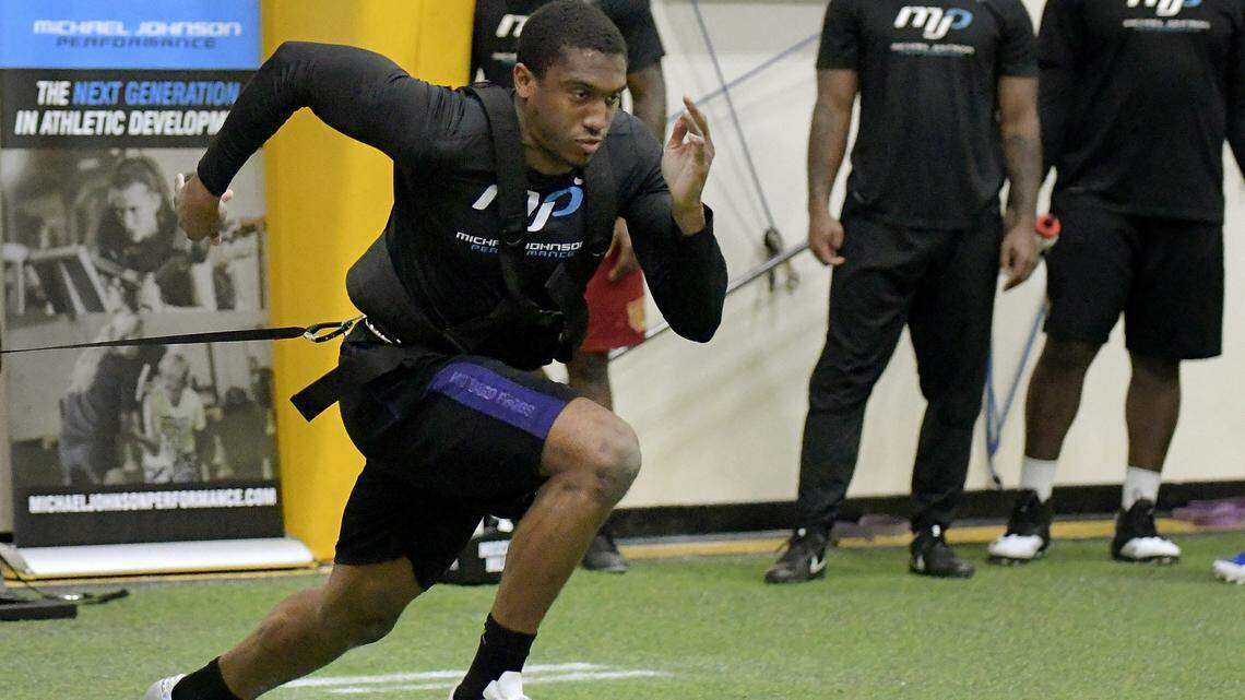 Former TCU wide receiver John Diarse is training at Michael Johnson Performance for the NFL Draft.